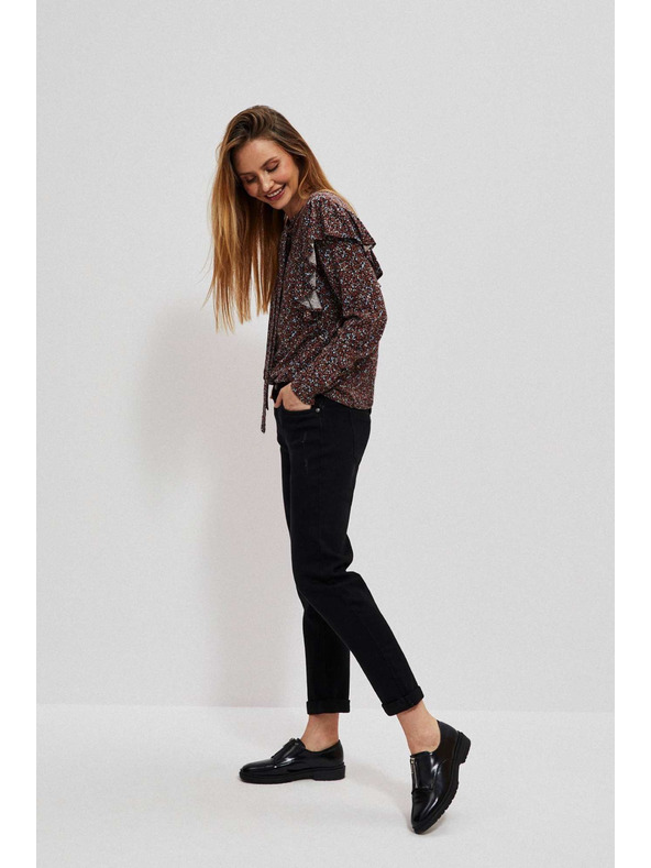 Moodo Crne traperice ravnog kroja Moodo