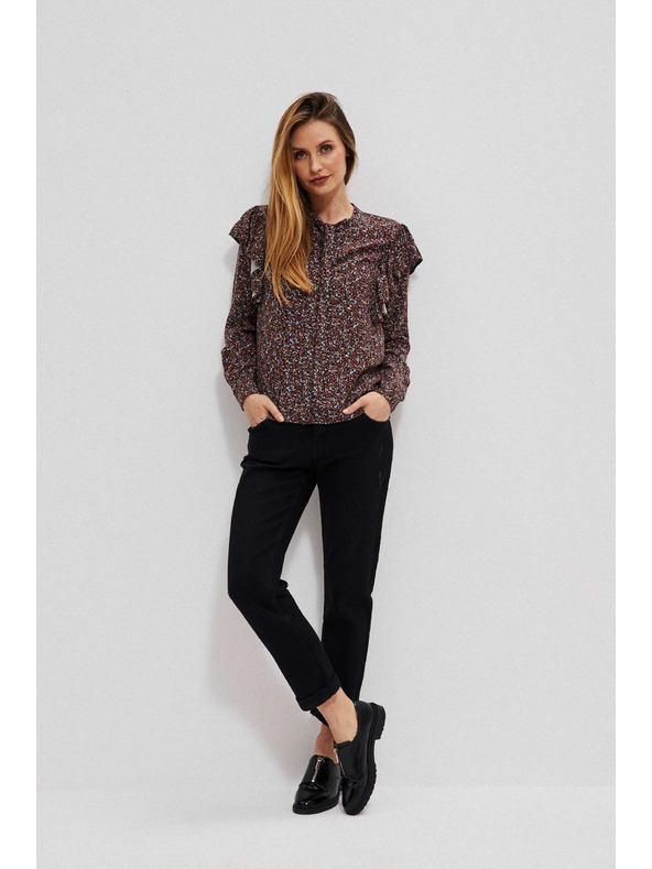 Moodo Crne traperice ravnog kroja Moodo