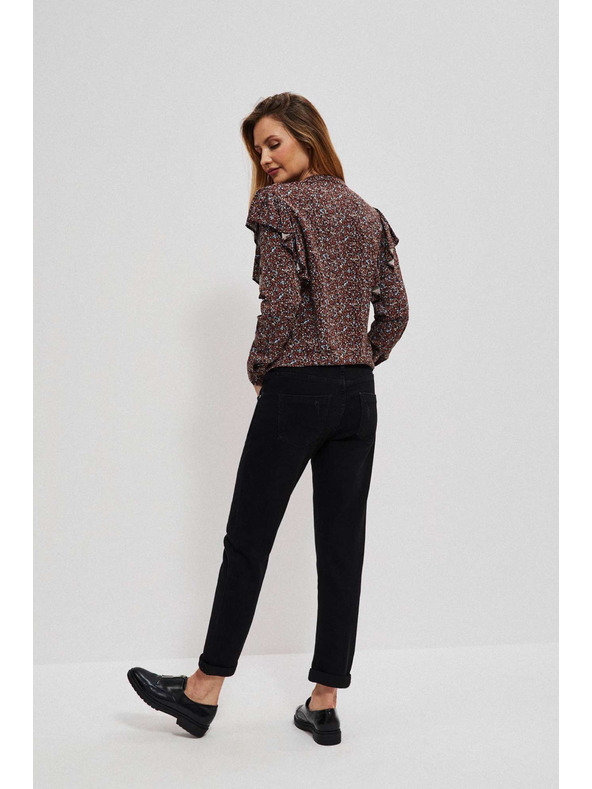 Moodo Crne traperice ravnog kroja Moodo