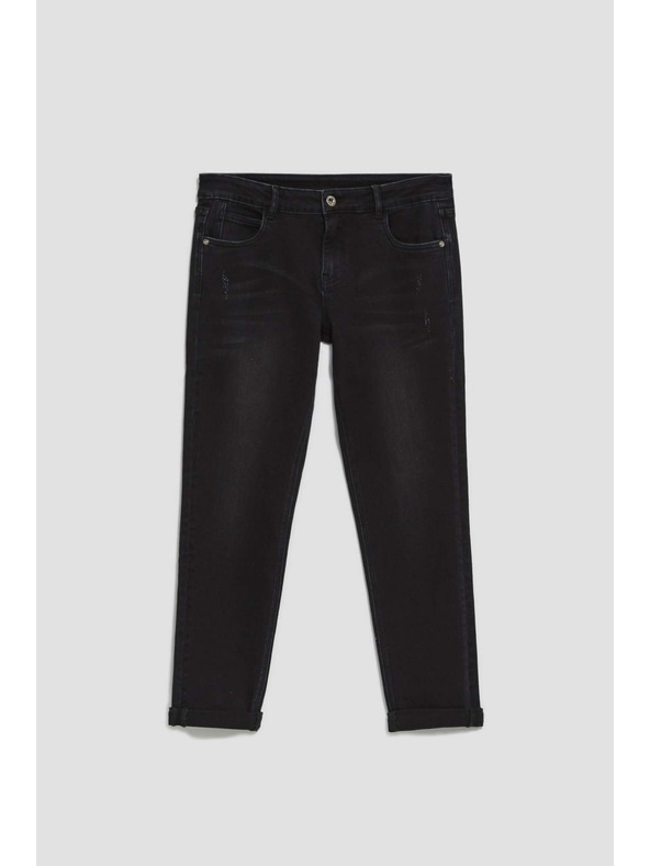 Moodo Crne traperice ravnog kroja Moodo