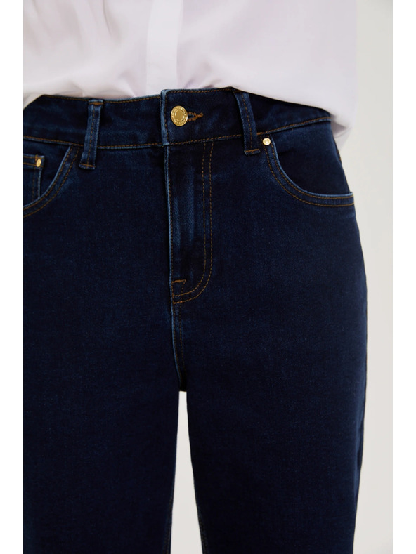 Moodo Glatke tamno plave traperice Moodo