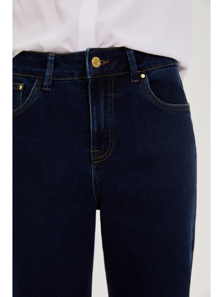 Moodo Glatke tamno plave traperice Moodo