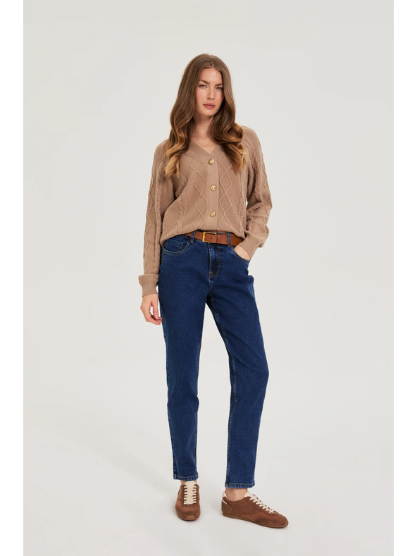 Moodo Tamno plave traperice s pojasom Moodo