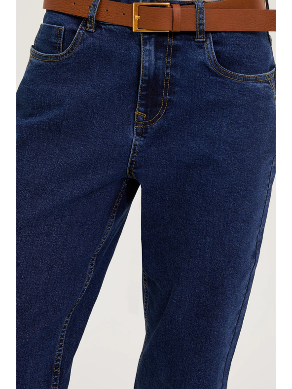 Moodo Tamno plave traperice s pojasom Moodo