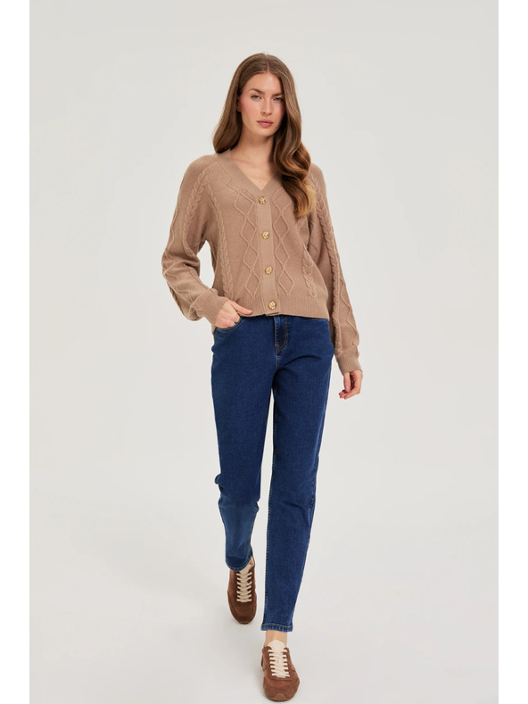 Moodo Tamno plave traperice s pojasom Moodo