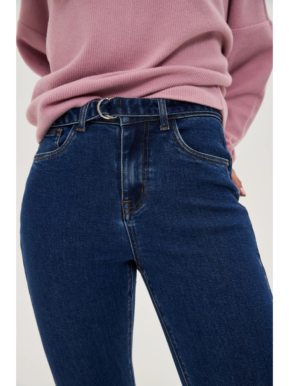 Moodo Tamno plave zvonolике traperice Moodo