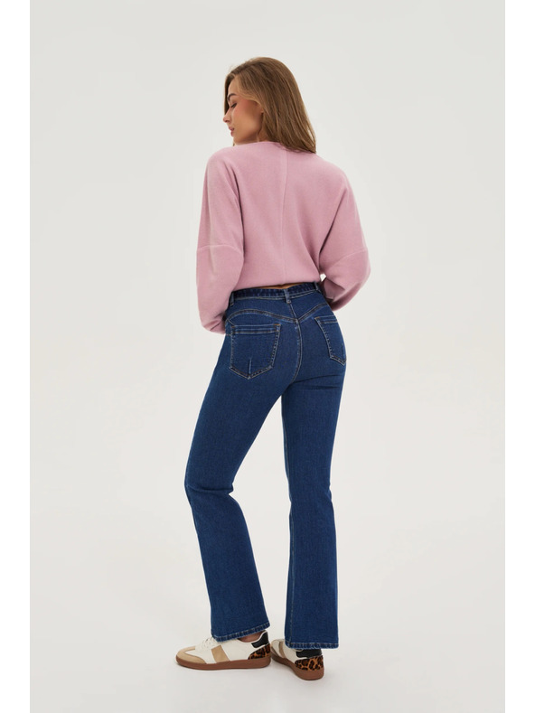 Moodo Tamno plave zvonolике traperice Moodo