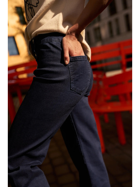 Moodo Tamno plave wide leg traperice Moodo