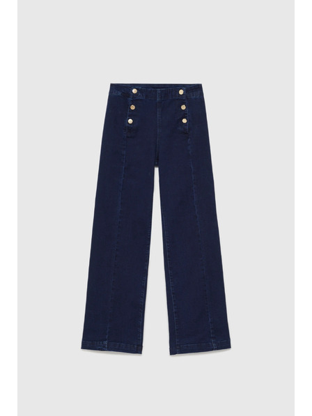 Moodo Tamno plave wide leg traperice Moodo