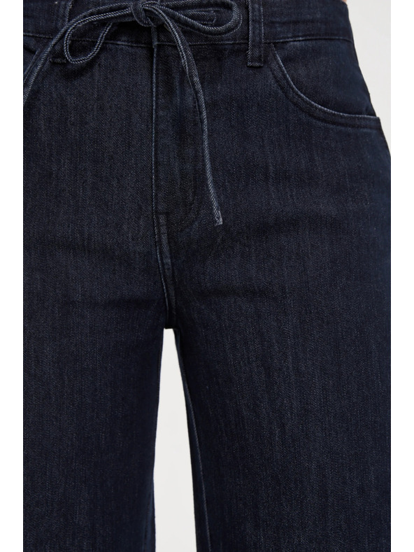 Moodo Traperice širokih nogavica tamno plave Moodo