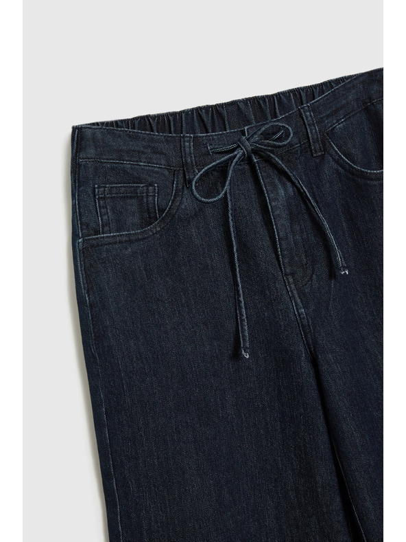 Moodo Traperice širokih nogavica tamno plave Moodo