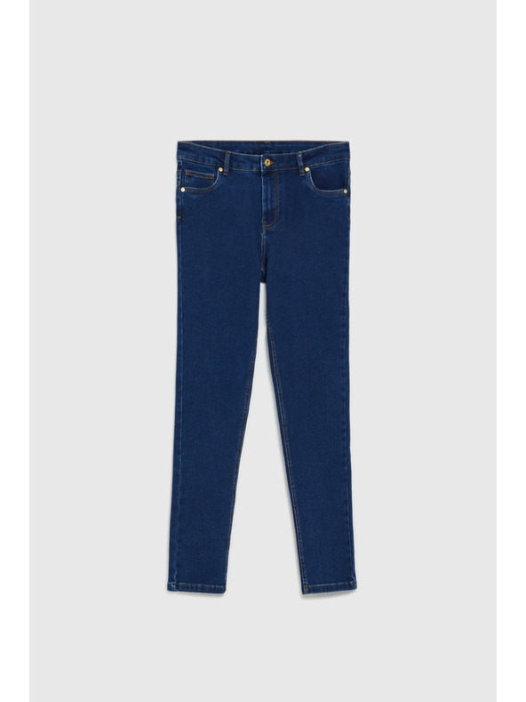 Moodo Tamno plave traperice ravnih nogavica Moodo