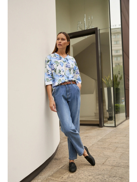 Moodo Plave traperice sa remenom Moodo