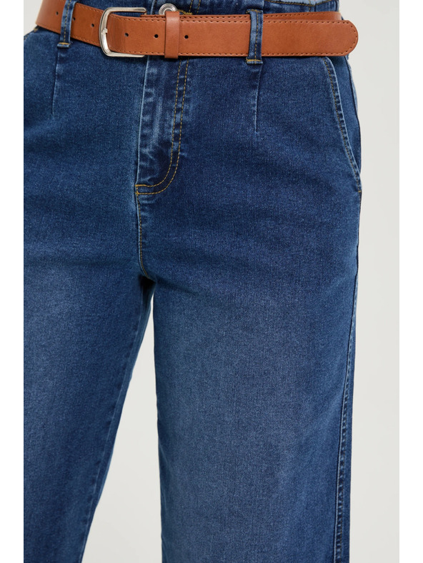 Moodo Traperice širokih nogavica plave Moodo