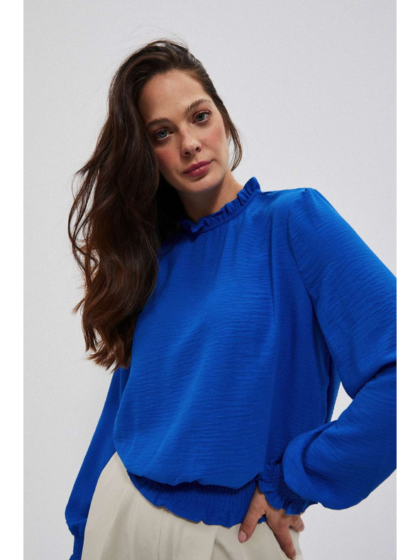 Moodo Glatka košulja plava Moodo