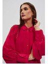 Moodo Crvena košulja s naboranim rukavima Moodo