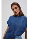 Moodo Tamno plava lyocell košulja Moodo