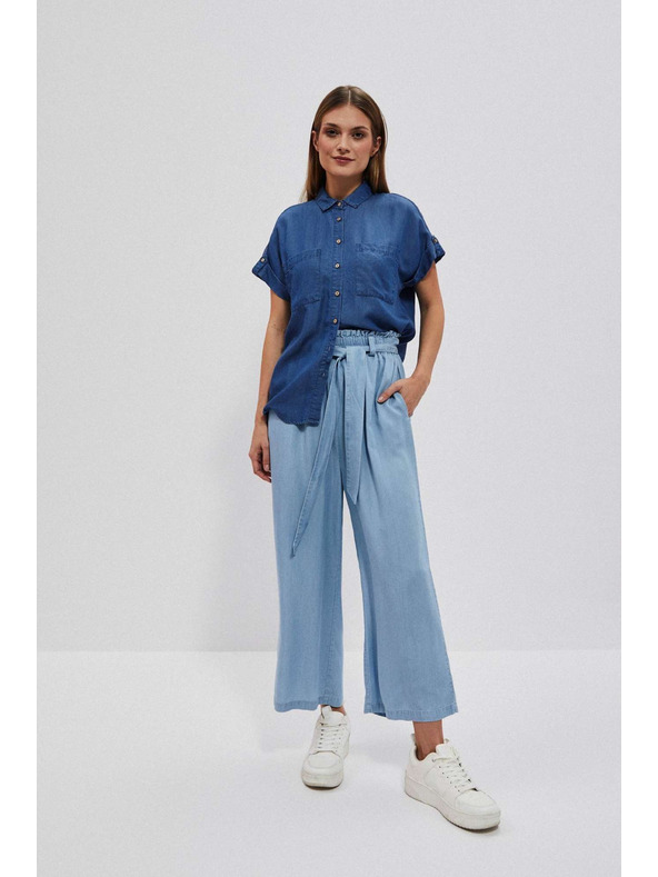 Moodo Tamno plava lyocell košulja Moodo