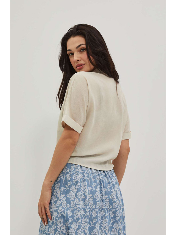 Moodo Bluza sa vezivanjem i pijesak džepom Moodo