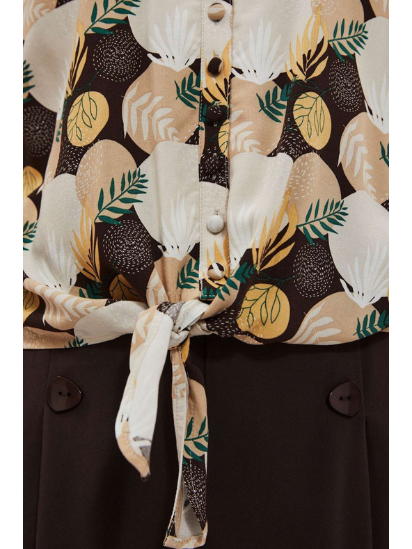 Moodo Košuljasta majica sa zavezivanjem Moodo