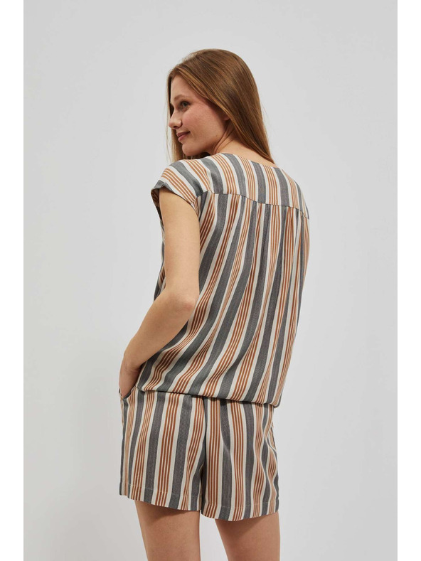 Moodo Pijesak košuljasta majica sa zavezivanjem Moodo