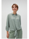 Moodo Maslinasta košulja Moodo sa vezivanjem