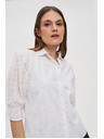 Moodo Bijela pamučna bluza napuhanih rukava Moodo