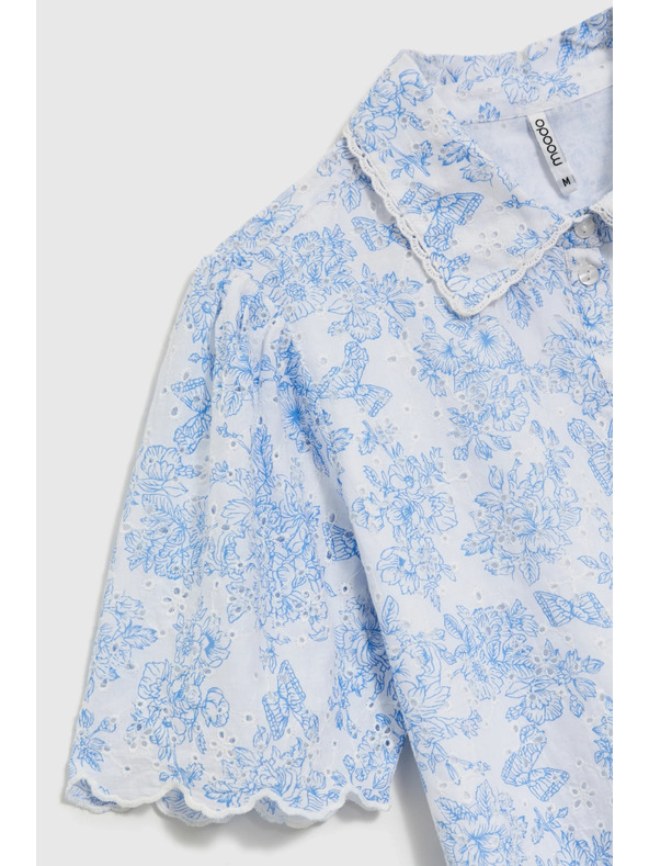 Moodo Bijela pamučna bluza Moodo