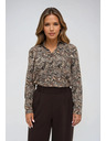 Moodo Uzorovana smeđa košulja Moodo