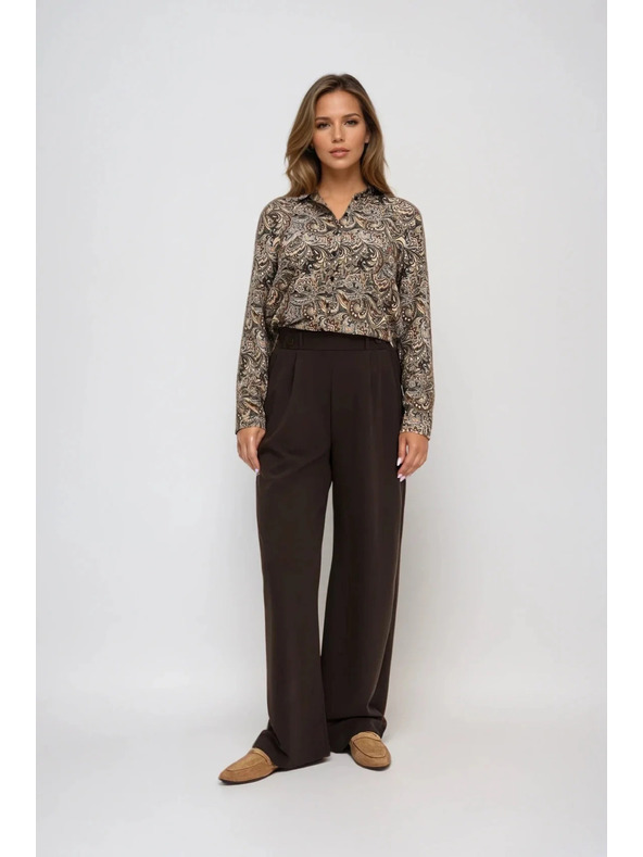 Moodo Uzorovana smeđa košulja Moodo