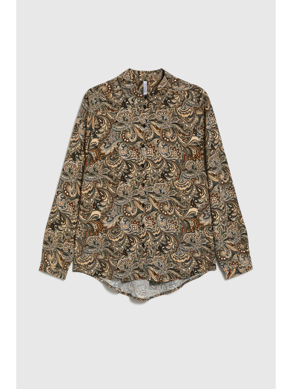 Moodo Uzorovana smeđa košulja Moodo