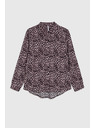 Moodo Ružičasta viskozna košulja s leopard uzorkom Moodo