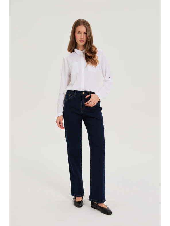 Moodo Bijela viskozna košulja Moodo