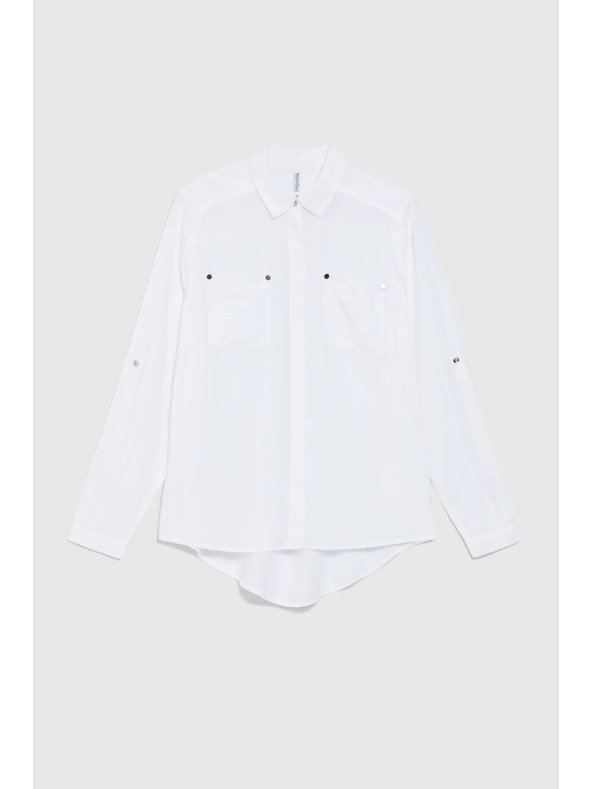 Moodo Bijela viskozna košulja Moodo