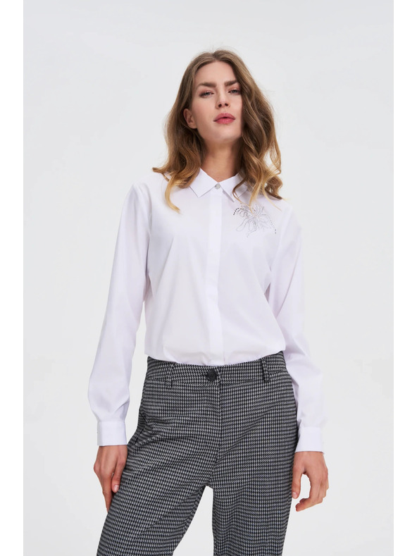 Moodo Bijela košulja s ovratnikom Moodo