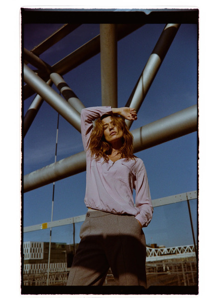 Moodo Ružičasta viskozna košulja Moodo