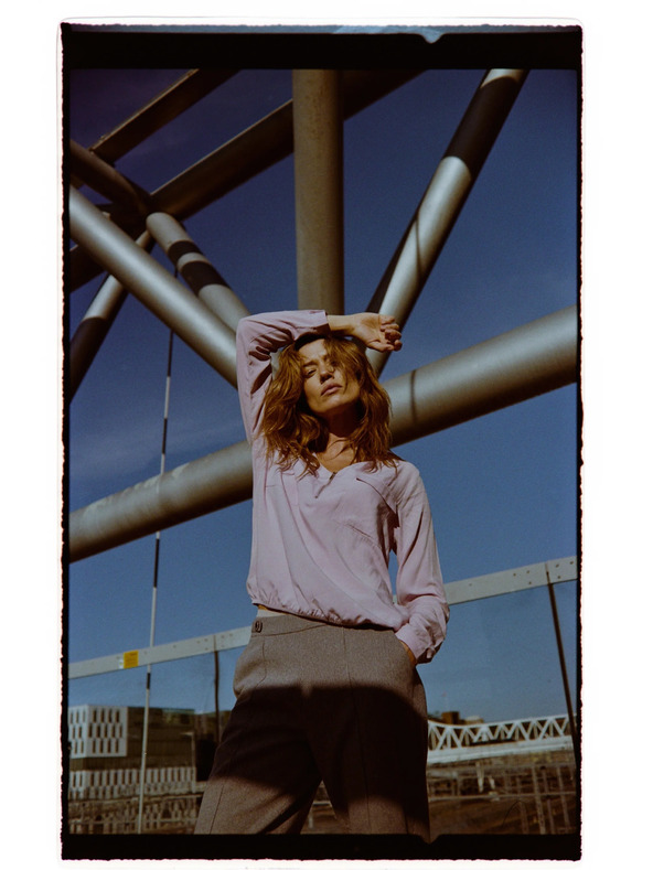 Moodo Ružičasta viskozna košulja Moodo