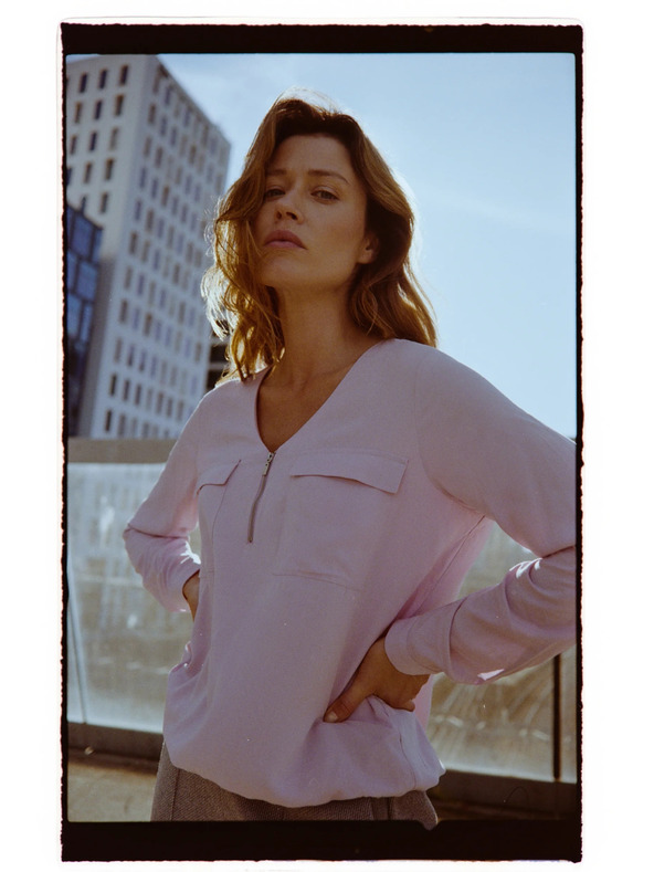 Moodo Ružičasta viskozna košulja Moodo