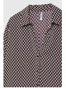 Moodo Uzorovana bordo košulja Moodo