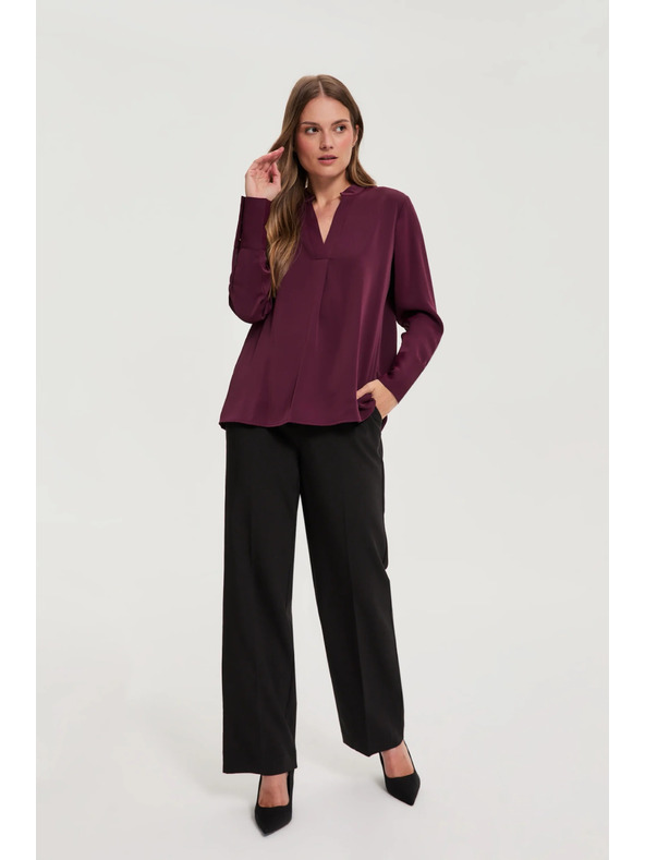 Moodo Elegantna burgundska košulja Moodo