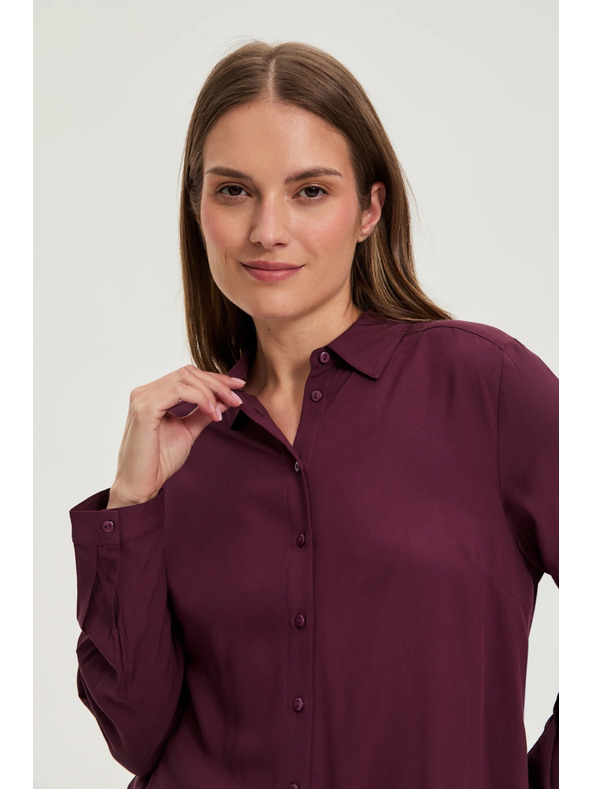 Moodo Vinska viskozna košulja Moodo