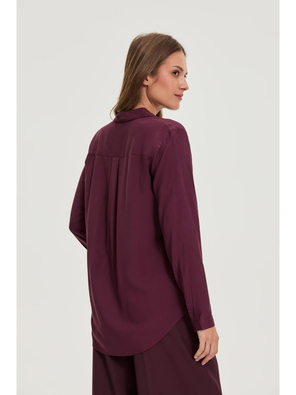 Moodo Vinska viskozna košulja Moodo