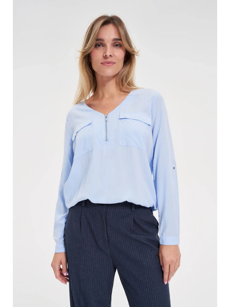 Moodo Svijetloplava viskozna košulja Moodo