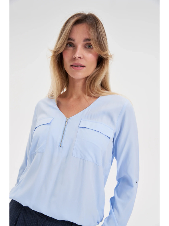 Moodo Svijetloplava viskozna košulja Moodo