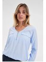 Moodo Svijetloplava viskozna košulja Moodo