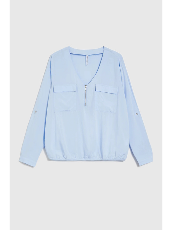 Moodo Svijetloplava viskozna košulja Moodo