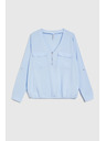 Moodo Svijetloplava viskozna košulja Moodo