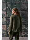 Moodo Maslinasta viskozna košulja Moodo