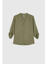 Moodo Maslinasta viskozna košulja Moodo