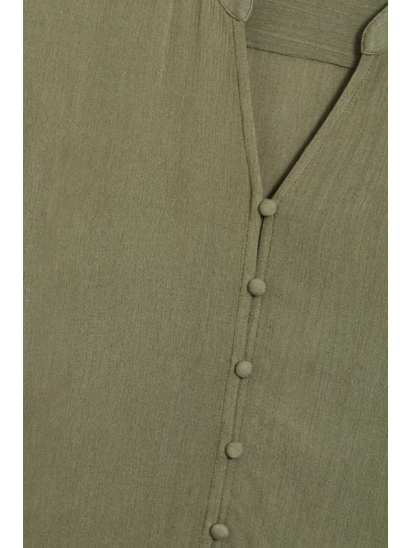 Moodo Maslinasta viskozna košulja Moodo